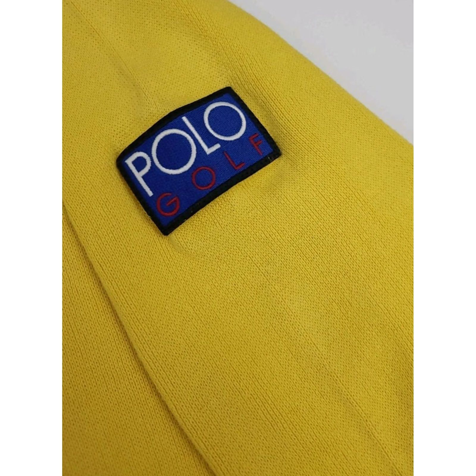 Polo Ralph Lauren VINTAGE Polo Ralph Lauren Hi Tech Golf Sweater Pullover Mens M Cotton Yellow 90s RL Sport USA Size US M / EU 48-50 / 2 - 4 Thumbnail