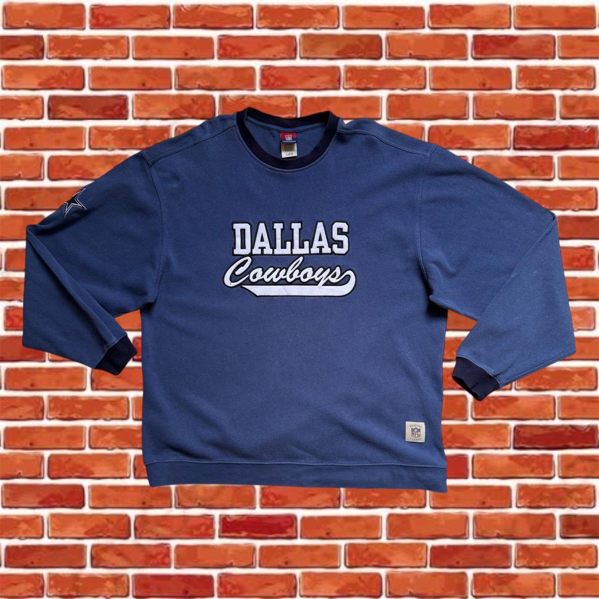 Reebok Vintage Y2K Reebok Gridiron Dallas Cowboys Sweat Size US L / EU 52-54 / 3 - 1 Thumbnail