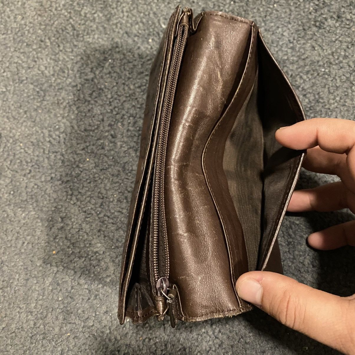 Gucci VINTAGE Y2K GUCCI GG PATTERN LEATHER LONG WALLET Size ONE SIZE - 11 Thumbnail