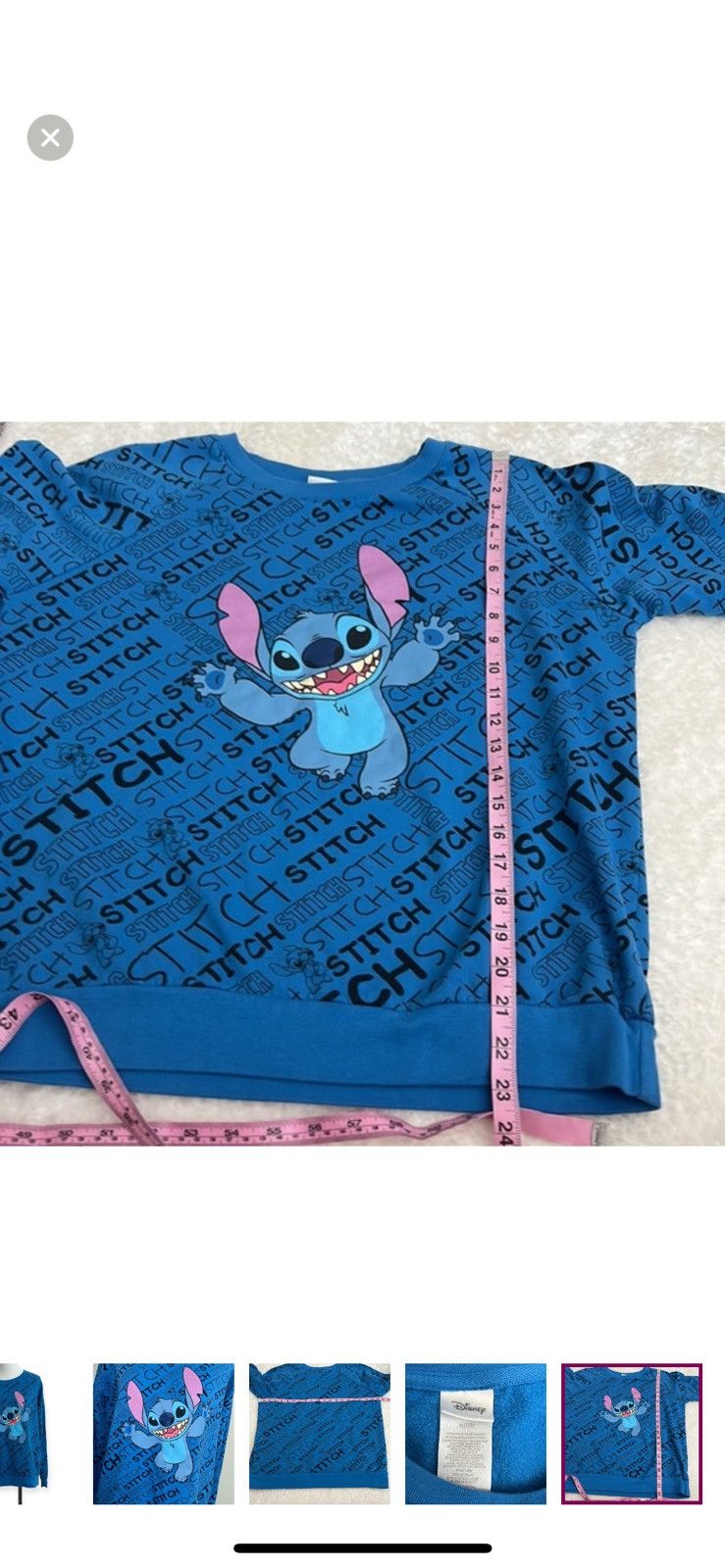 Disney Disney Stitch medium crewneck‎ sweatshirt Size M / US 6-8 / IT 42-44 - 4 Thumbnail