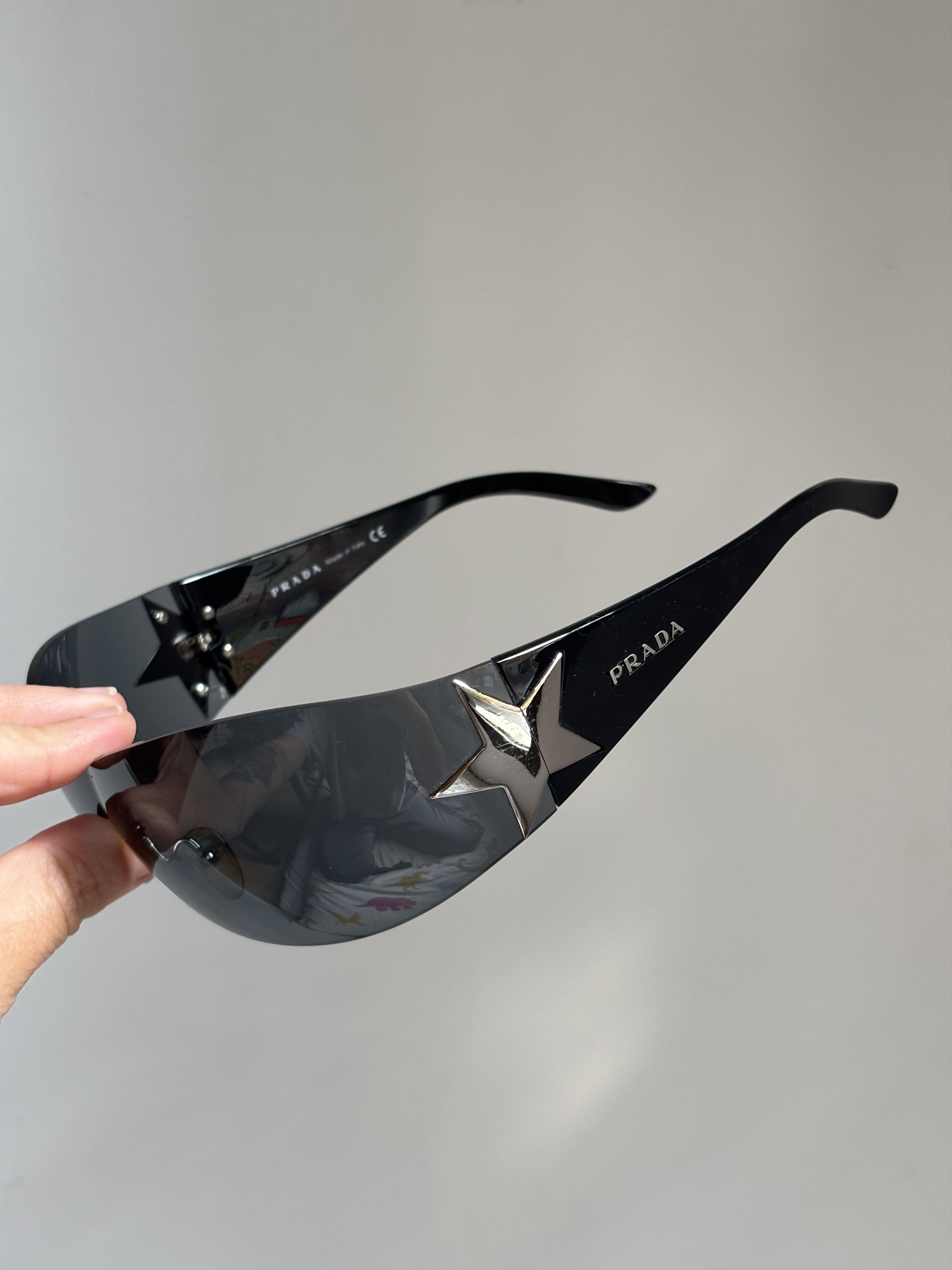Prada Sunglasses Star 2004 Star White Ski Shield Mask Fire Size ONE SIZE - 1 Thumbnail