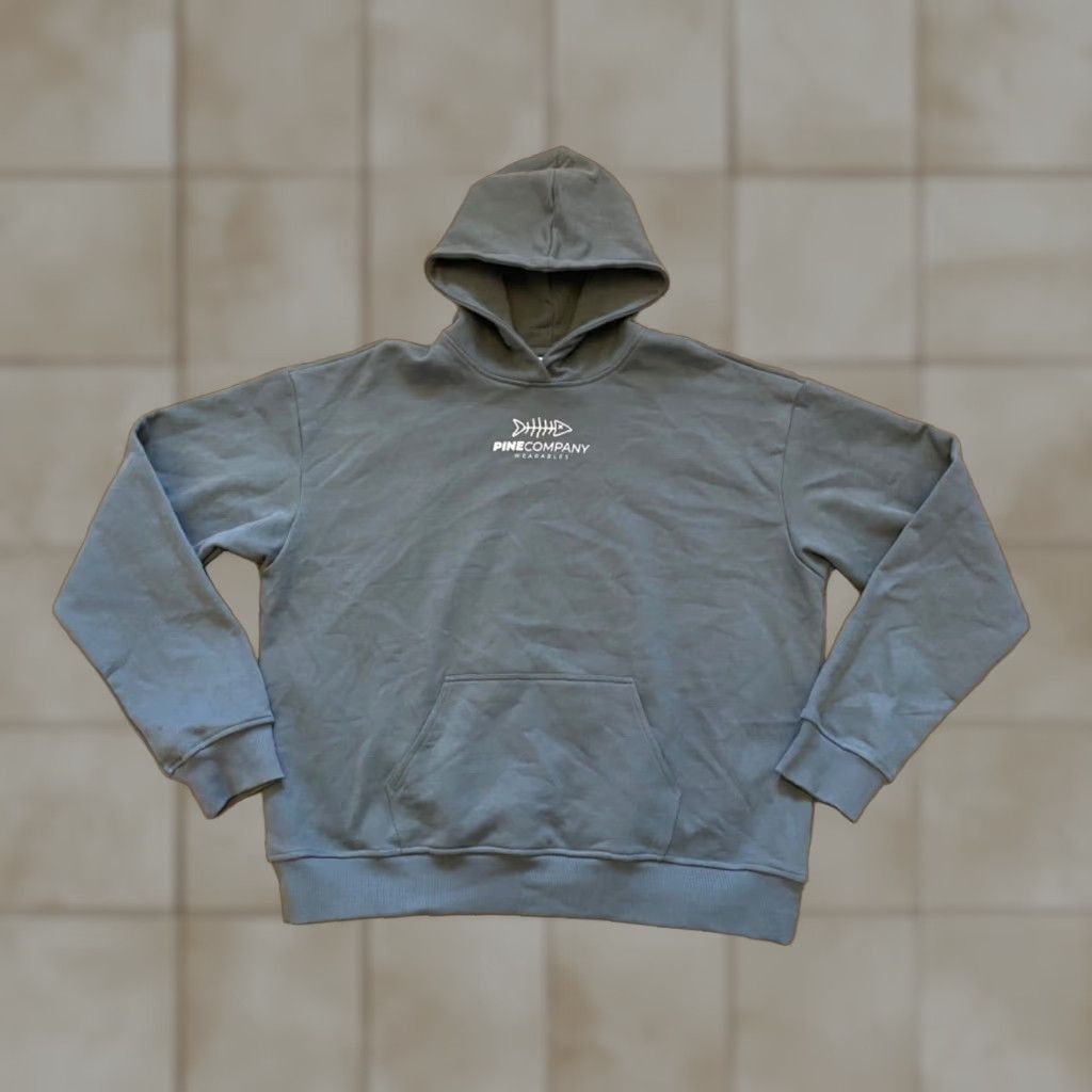 Vintage Pine Company Wearables Hoodie Mens XXL Gray Pine trees Hooded, Pockets Sweatshirt Cotton Polyester Sweatshirt Hoodie, Port & Company Brand Size US XXL / EU 58 / 5 - 1 Thumbnail