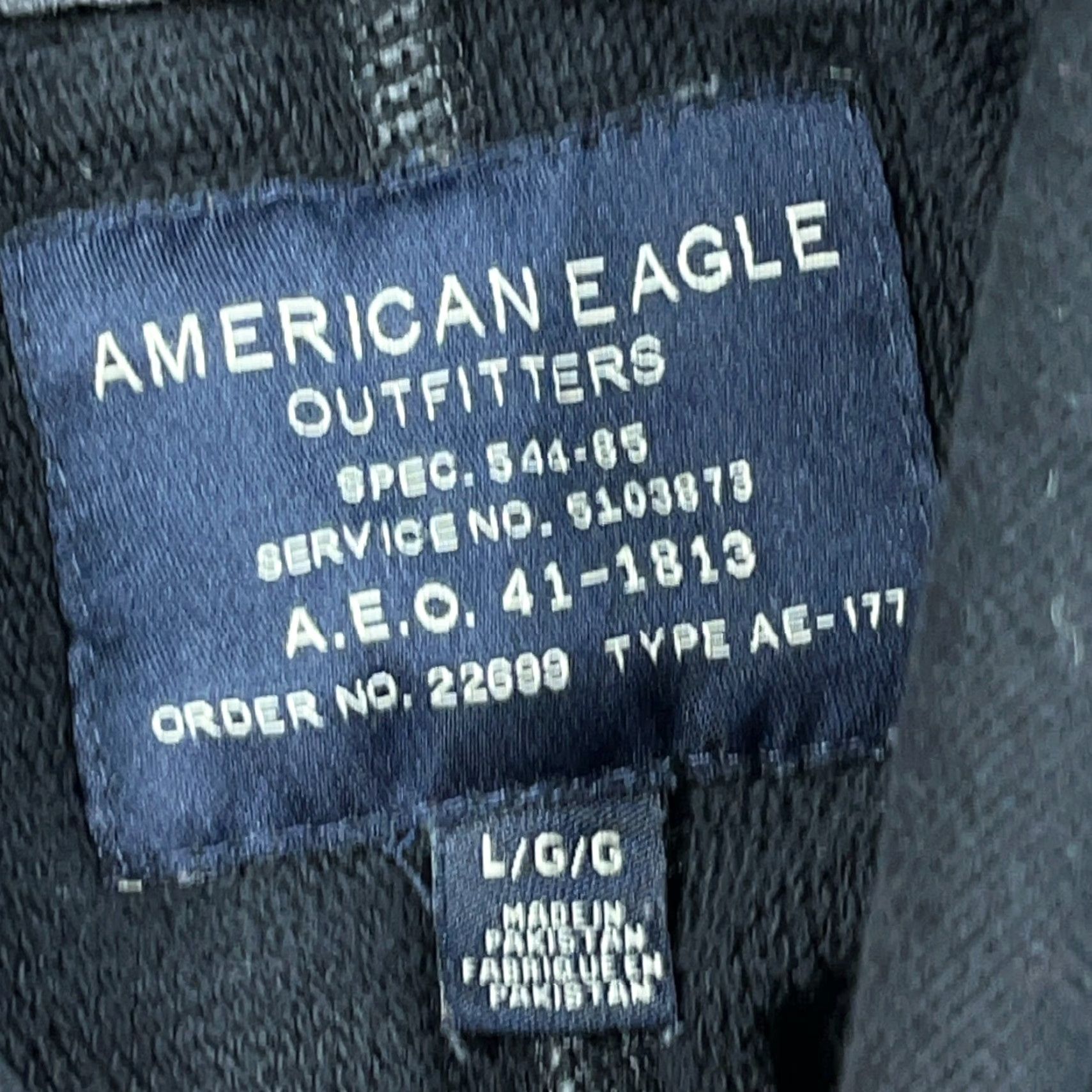 American Eagle Outfitters VINTAGE American Eagle Outfitters Hoodie Men Large Black Sweatshirt Spellout Pullover Retro USA Y2K Size US L / EU 52-54 / 3 - 3 Thumbnail