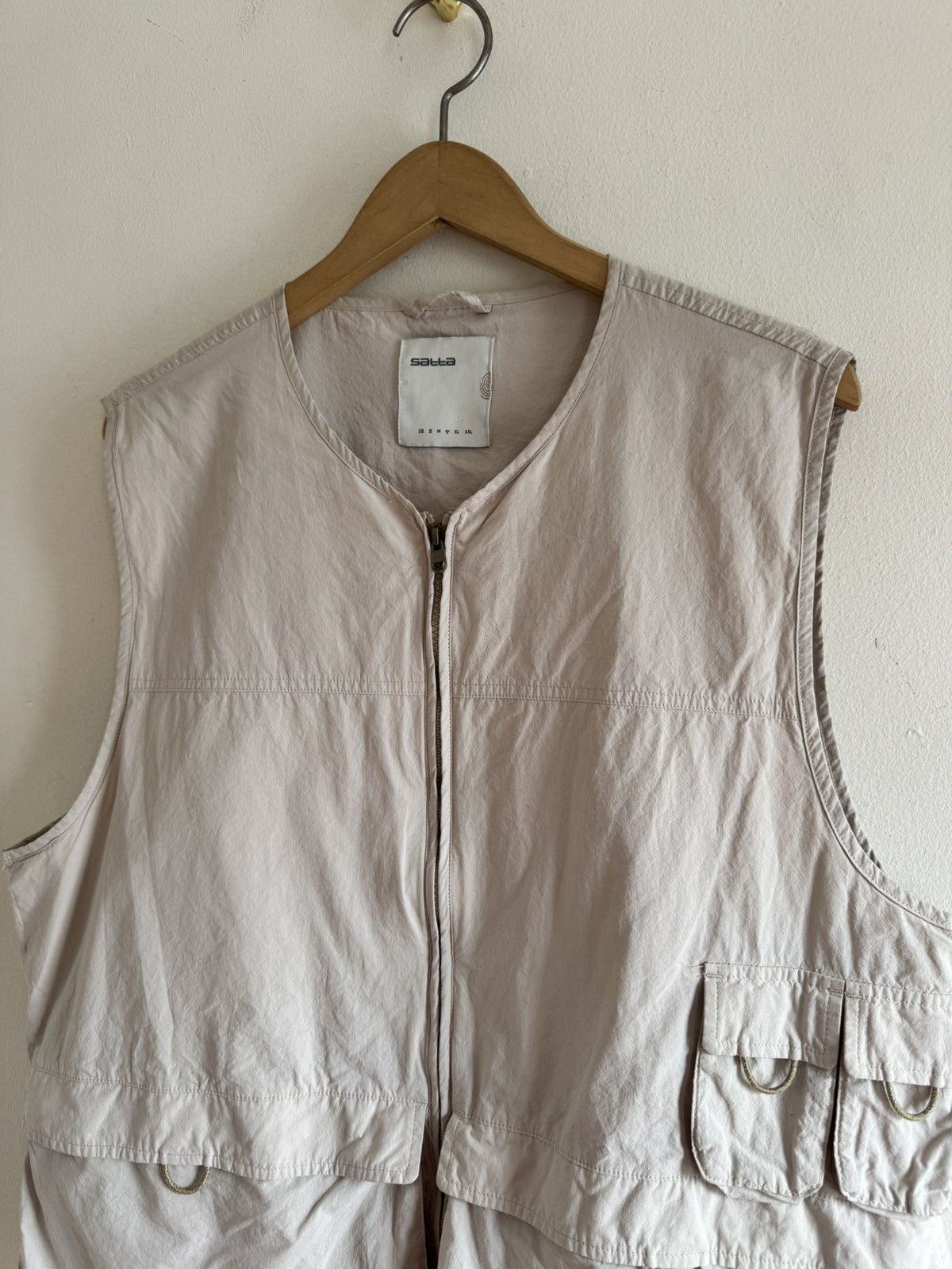 Satta Satta Utility Vest Beige Cotton Multi Pocket Size L Size US L / EU 52-54 / 3 - 2 Thumbnail
