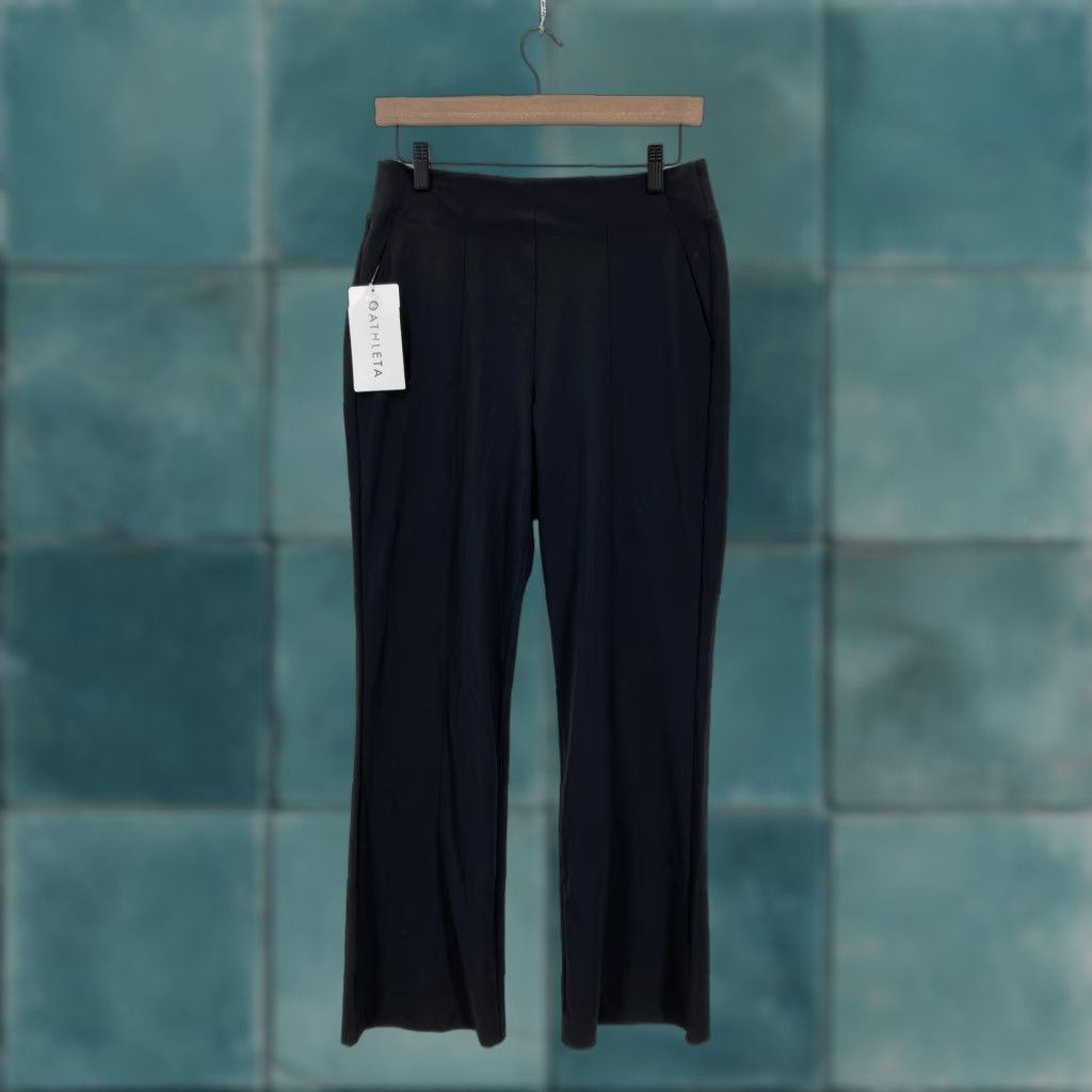 Athleta Athleta Pants Womens 10 Tall Cosmic Kick Flare High Rise Euroluxe Pintuck NWT Size 32" / US 10 / IT 46 - 1 Thumbnail