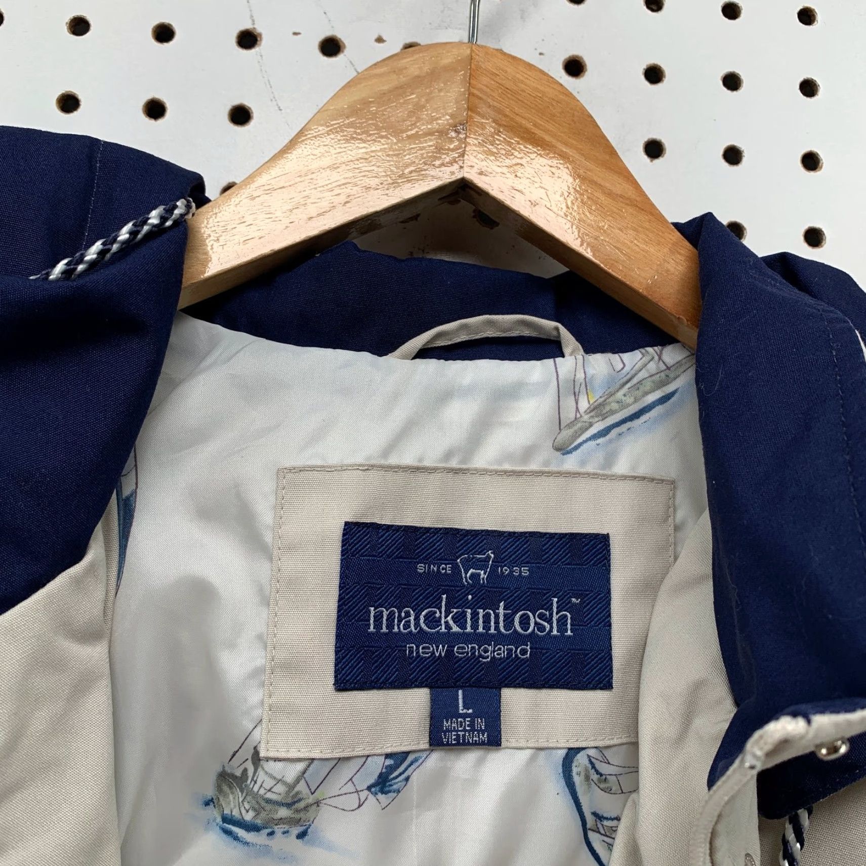 Mackintosh Mackintosh Rain Jacket Womens Large Beige Hooded Lightweight Jacket - Womens, Mackintosh, Rain Coat, Hooded, Lightweight, Beige, Size L Size L / US 10 / IT 46 - 4 Thumbnail