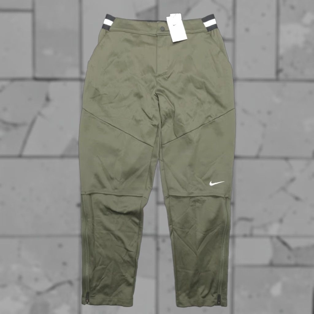 Nike Nike Golf Club Flex Waist Fleece Pants Men M Ankle Zip Green 30in Inseam Pockets Elastic Waste Sports Style Sweatpants FQ1162-325 Size US 31 - 1 Thumbnail