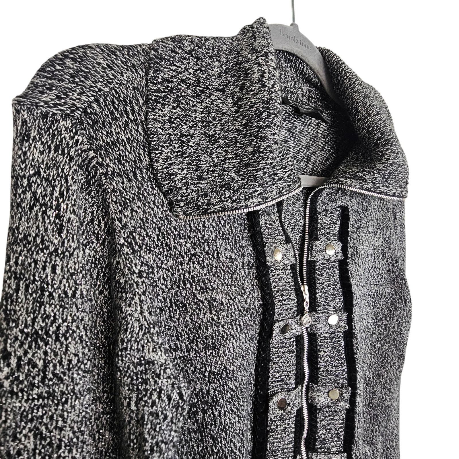 White House Black Market White House Black Market Womens Wool Zip Sweater Jacket M Size M / US 6-8 / IT 42-44 - 5 Thumbnail