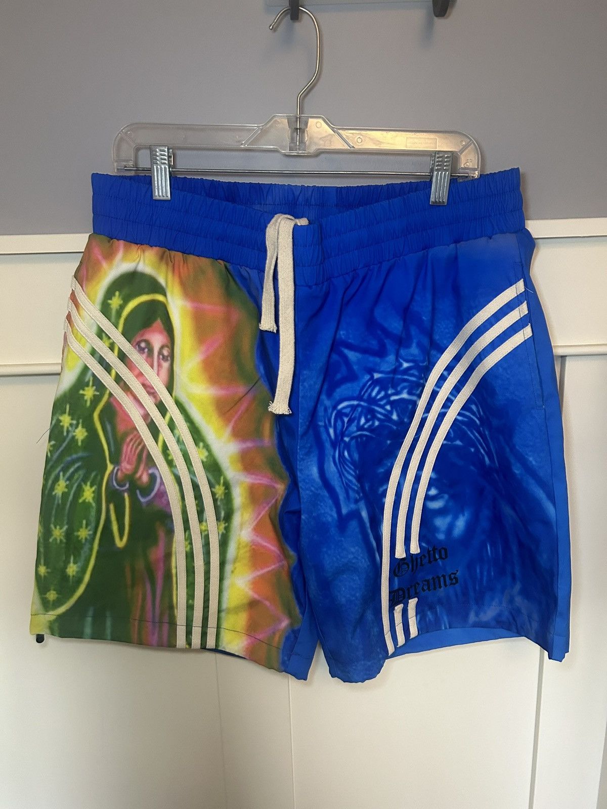 Ghetto Rodeo Ghetto Dreams Virgin Mary Guadalupe track shorts Size US 36 / EU 52 - 1 Thumbnail