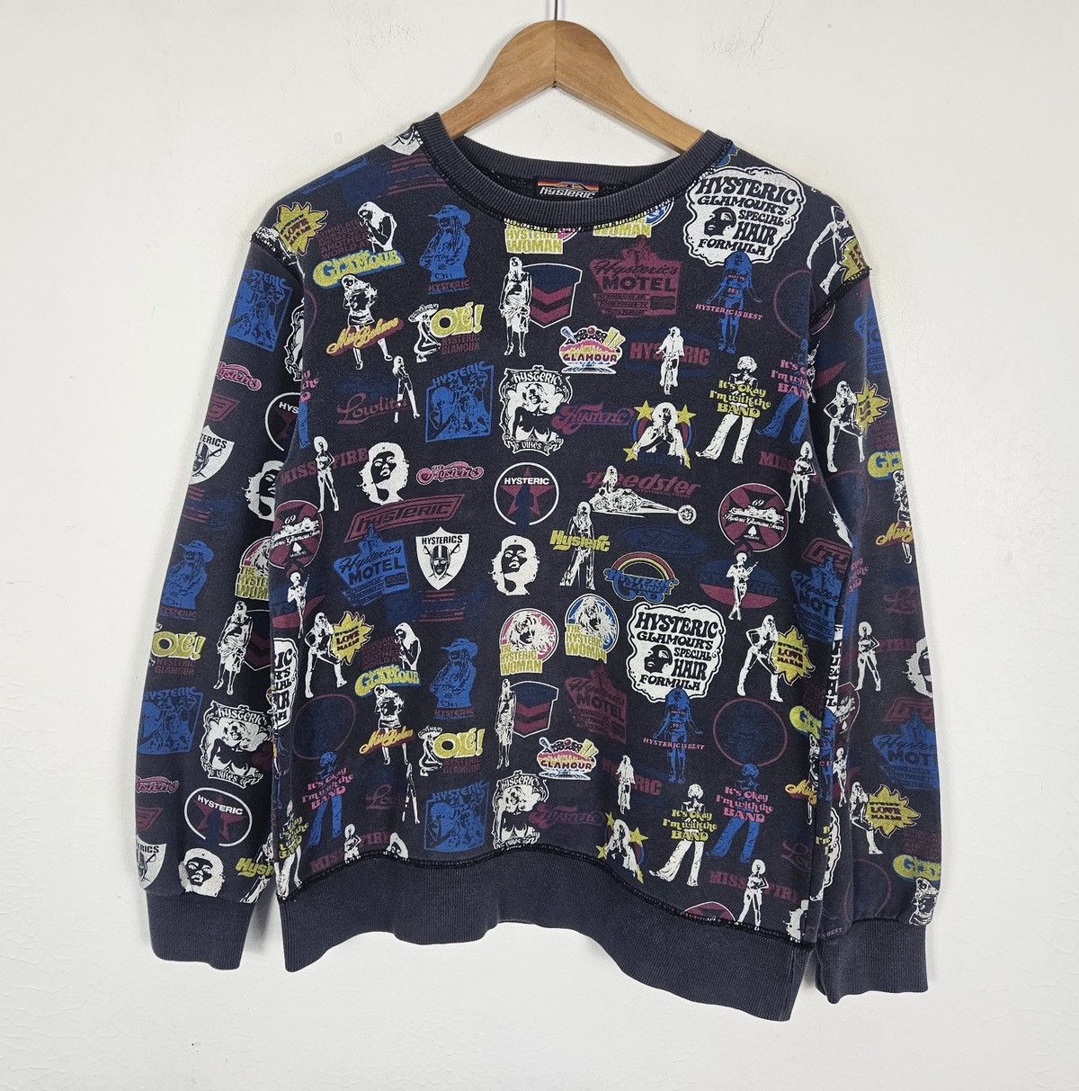 Hysteric Glamour Hysteric Glamour all logo sweatshirt Size US XL / EU 56 / 4 - 3 Thumbnail