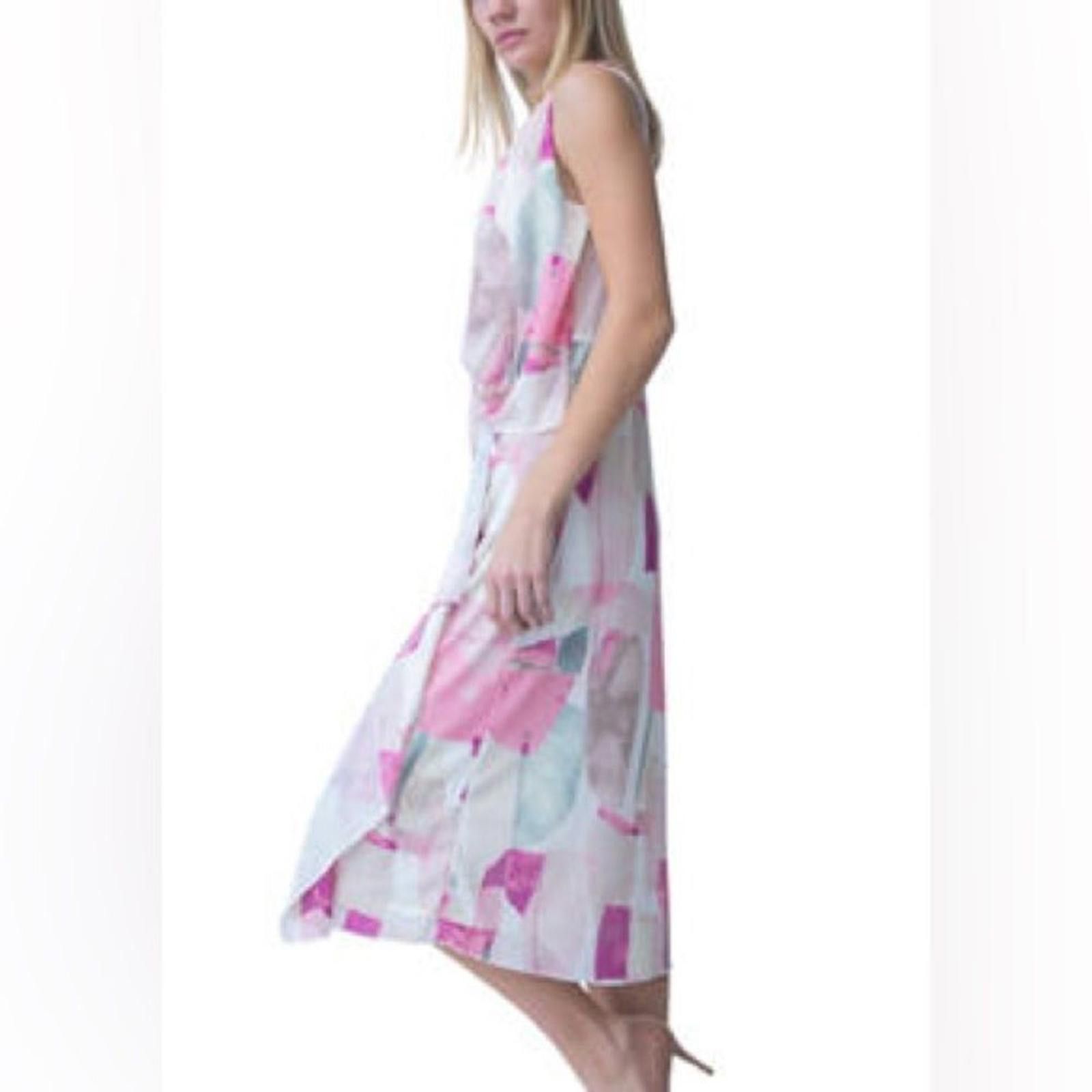 Other Adrienne Landau Drape Front Dress M Multicolor Abstract Size M / US 6-8 / IT 42-44 - 4 Thumbnail