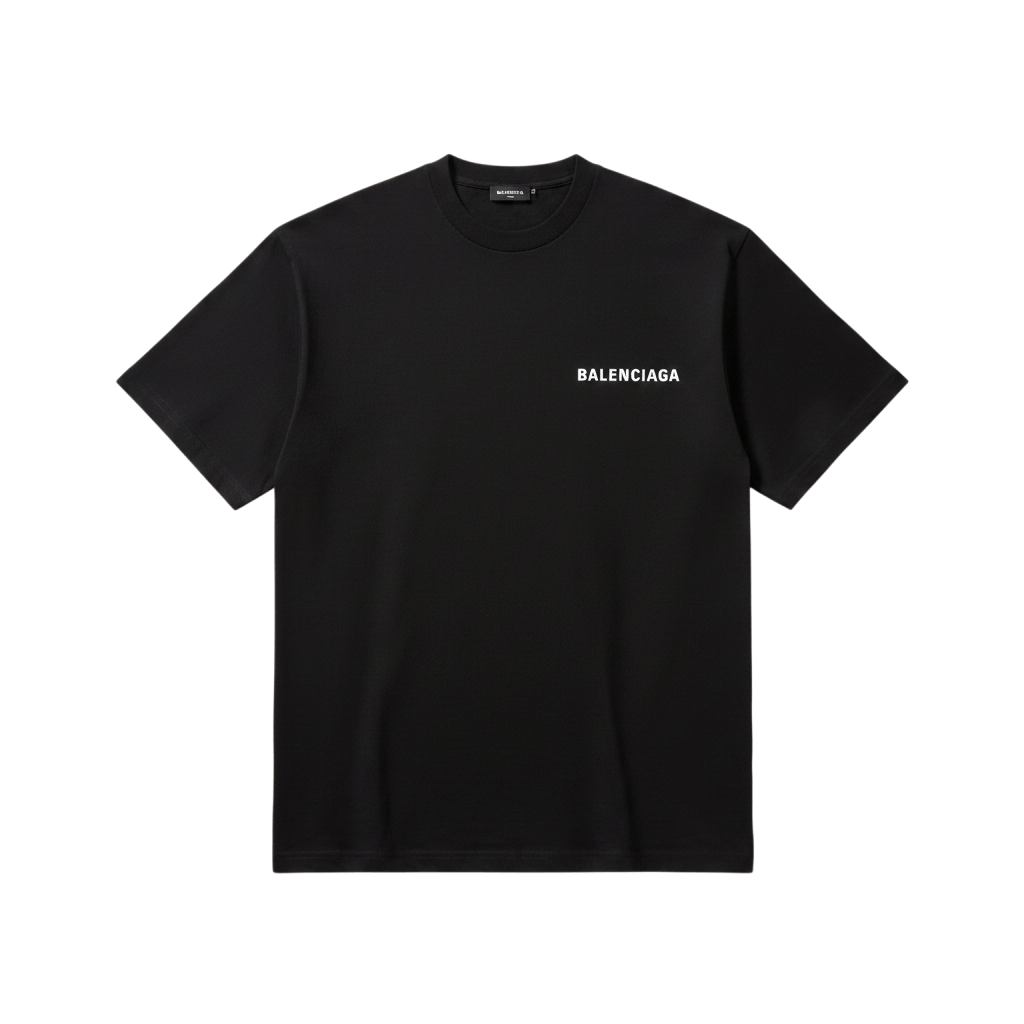 Balenciaga Balenciaga 'Double Sided Logo' Black & White Tee Size US S / EU 44-46 / 1 - 1 Preview