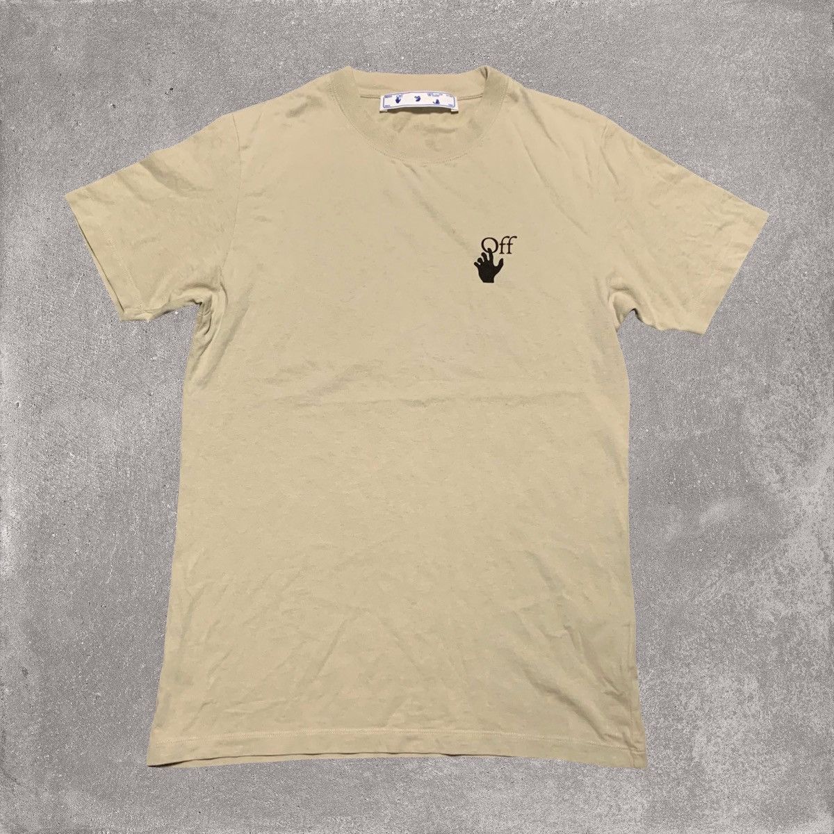 Off-White Off White Small Bubble Arrows Beige Tee Virgil Abloh Size US S / EU 44-46 / 1 - 2 Thumbnail