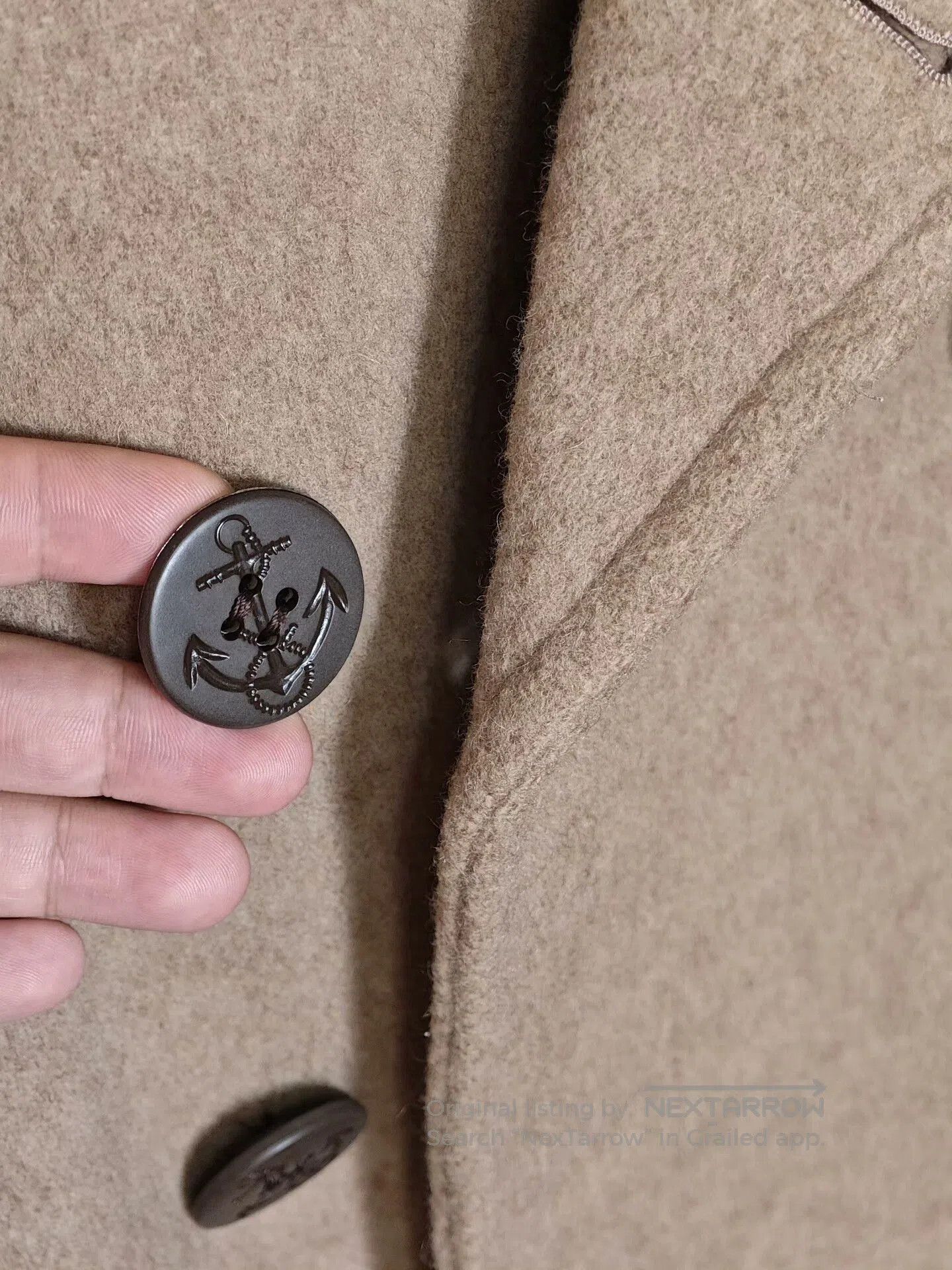 McGregor McGregor Wool Peacoat in Beige. Size US L / EU 52-54 / 3 - 5 Thumbnail