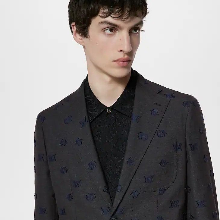 Louis Vuitton Single-Breasted Wool Blend Napolitana Jacket - 50 M Size 50R - 4 Thumbnail