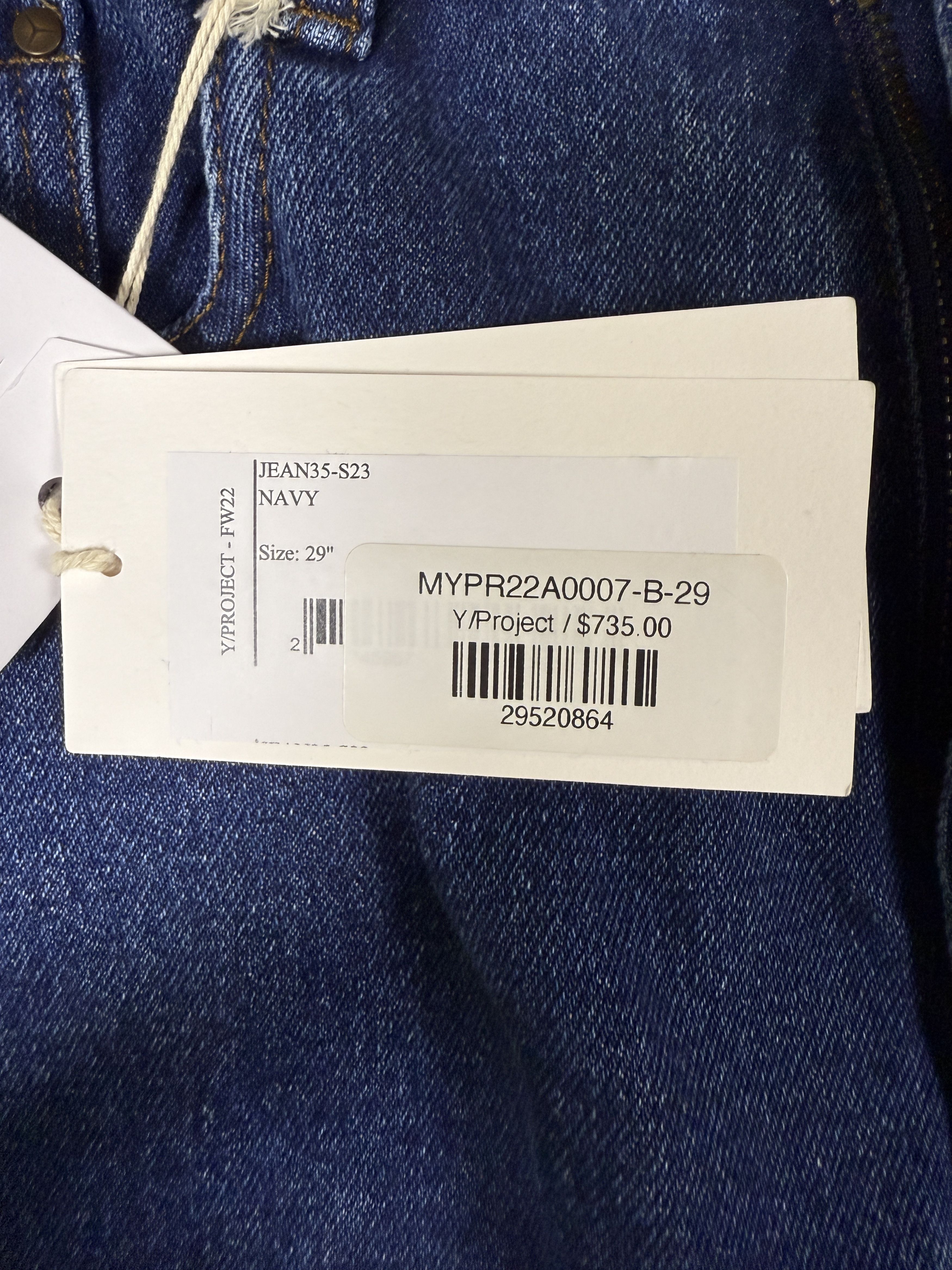 Y/Project $735 Y/Project Cowboy Cuff Jeans Size US 29 - 13 Thumbnail