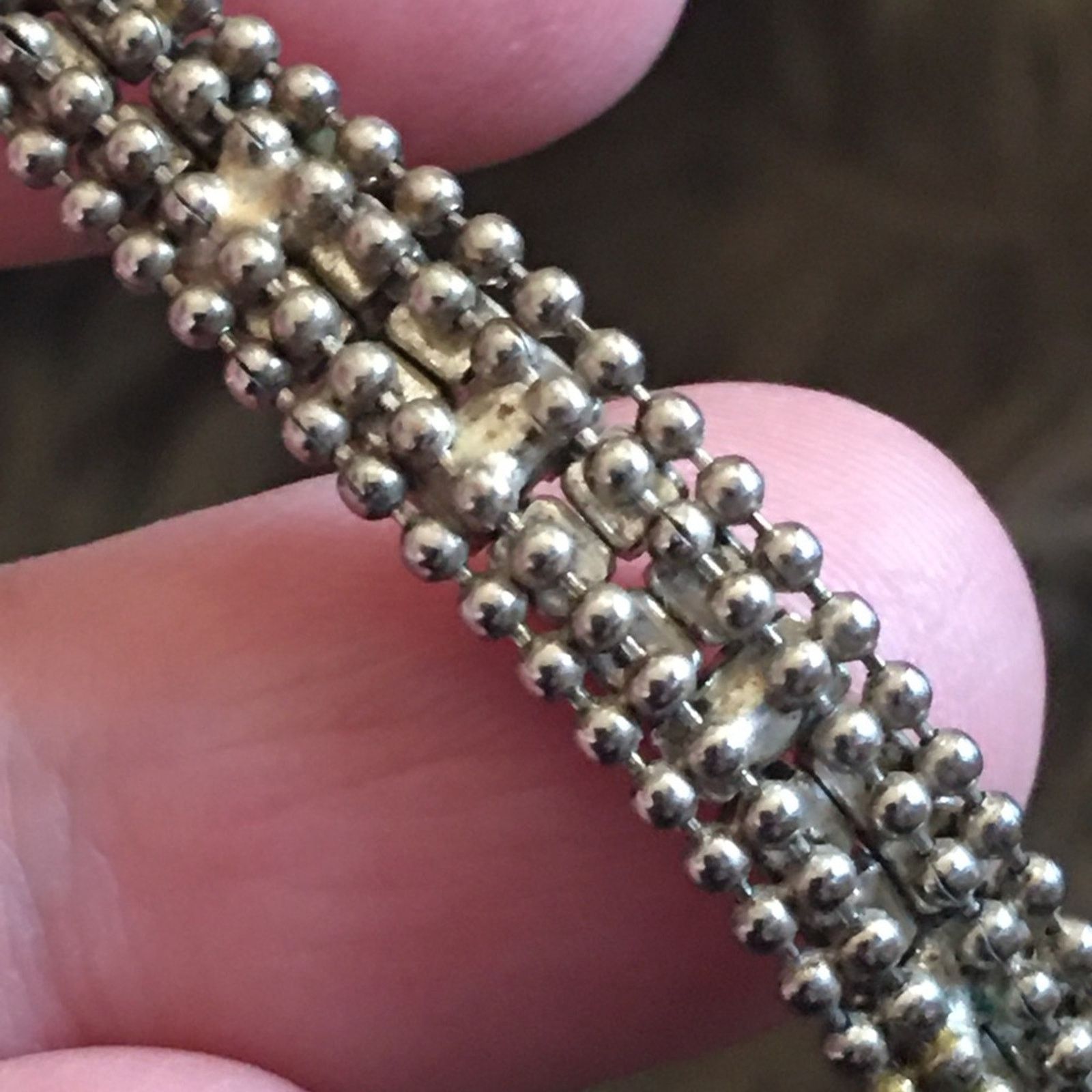 Vintage Vintage double row clear rhinestone bracelet Size ONE SIZE - 7 Thumbnail