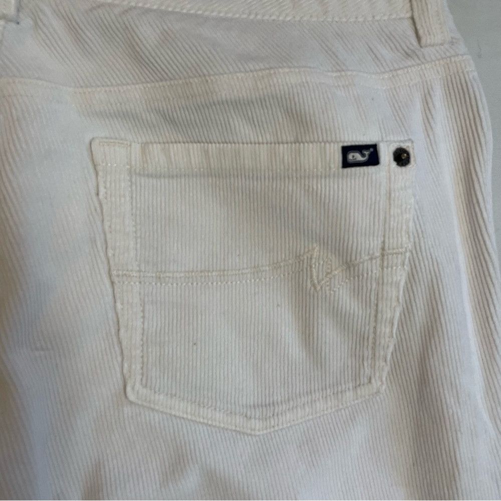 Vineyard Vines Vineyard Vines White Chilmark Corduroy Straight Leg Pants S Size 30" / US 8 / IT 44 - 8 Thumbnail
