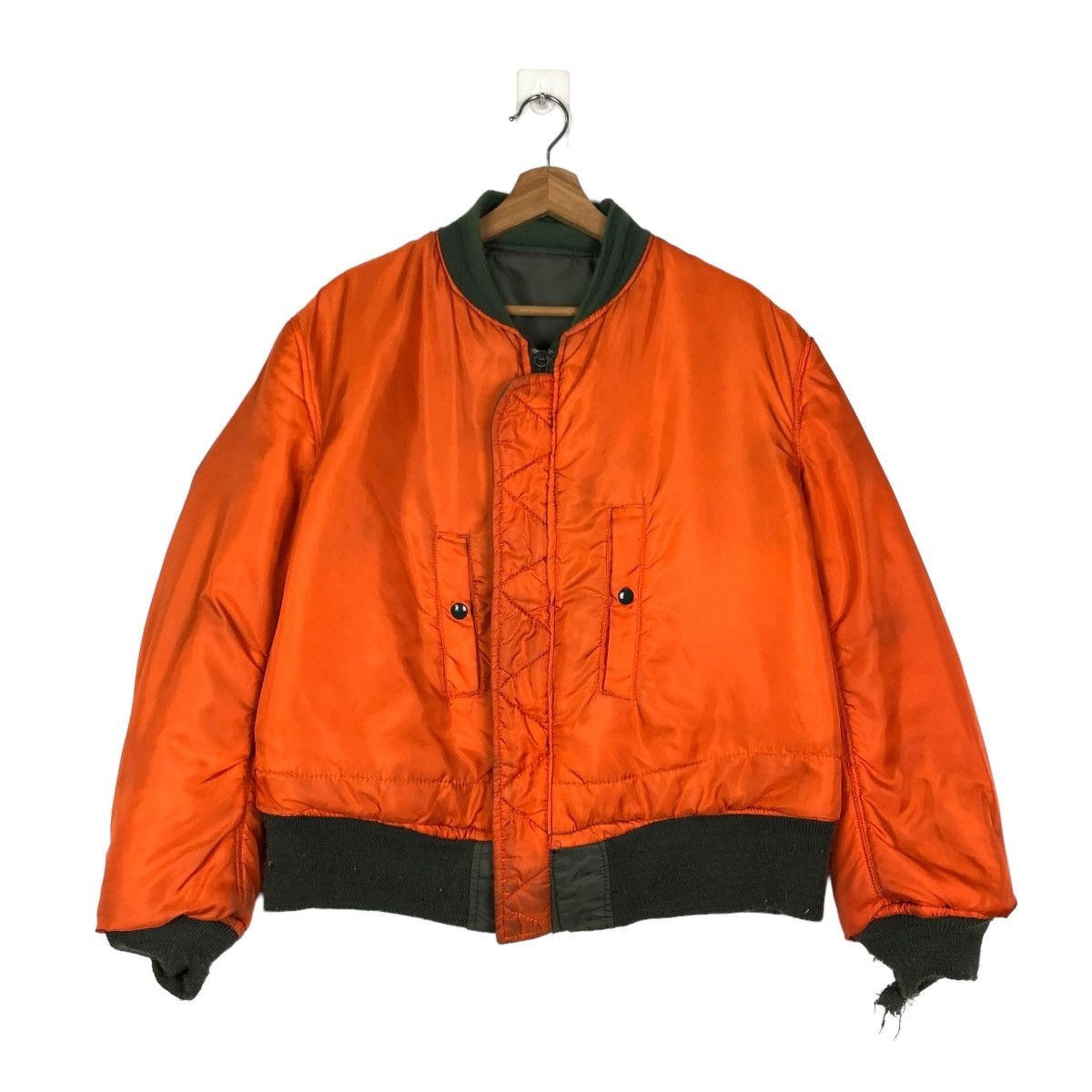 Alpha Industries 🔥VINTAGE MA-1 BOMBER JACKET REVERSIBLE APLHA INDUSTRIES USA Size US M / EU 48-50 / 2 - 9 Thumbnail