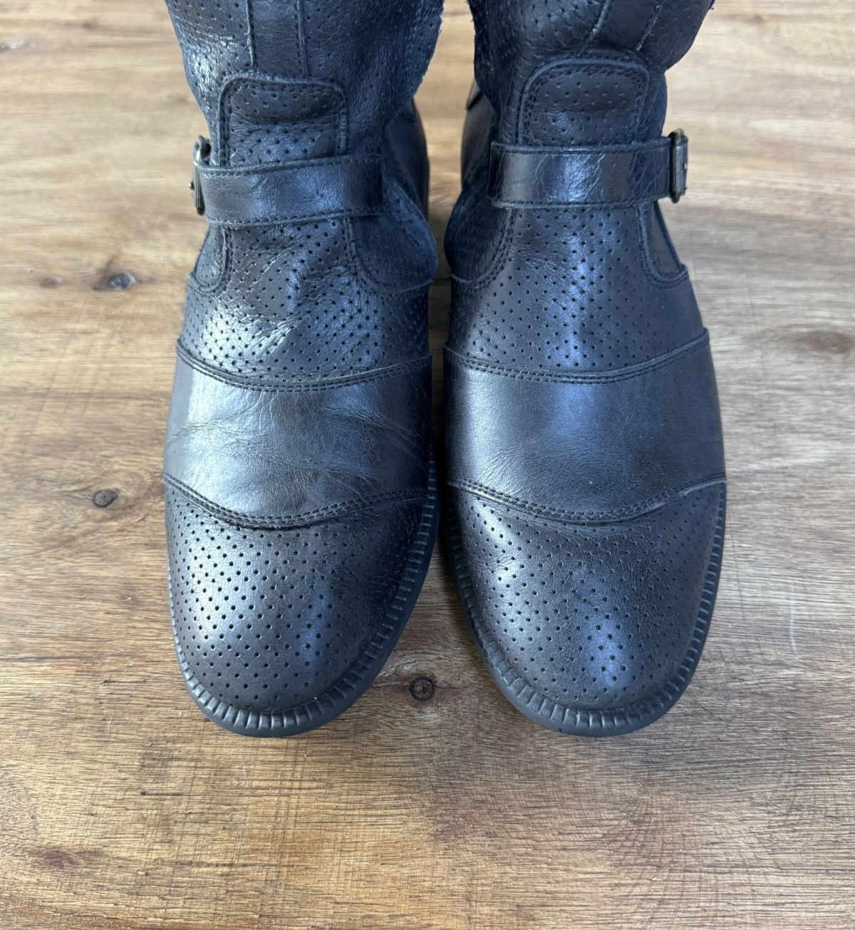 Belstaff Belstaff Leather High Boots Moto Biker Boots Size US 6 / IT 36 - 3 Thumbnail