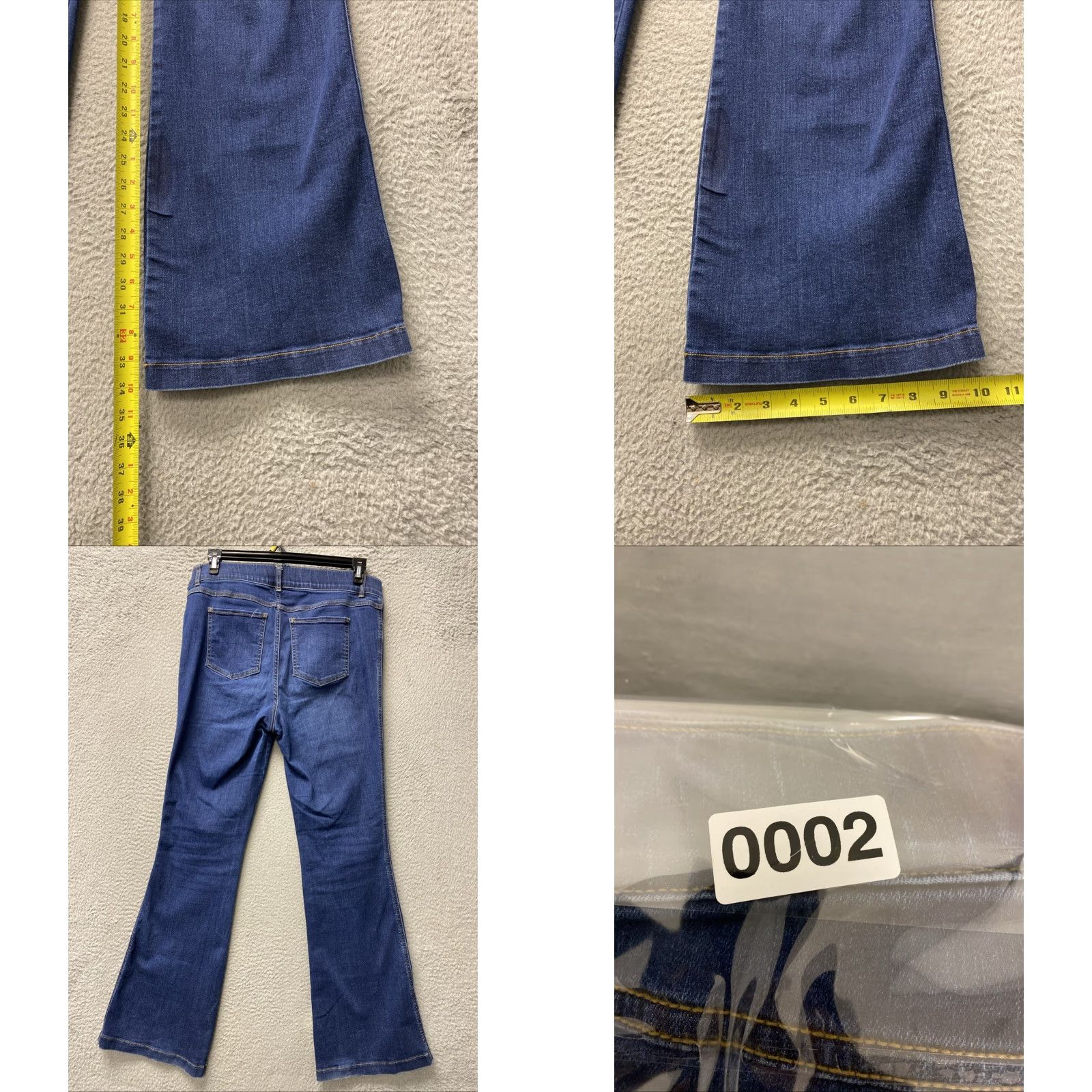 Spanx Spanx Women Jeans Flared XL Blue 34in Cotton Blend Denim High Rise 5-Pocket Stretch - Regular Fit N/A Size 40" / US 18 - 8 Thumbnail