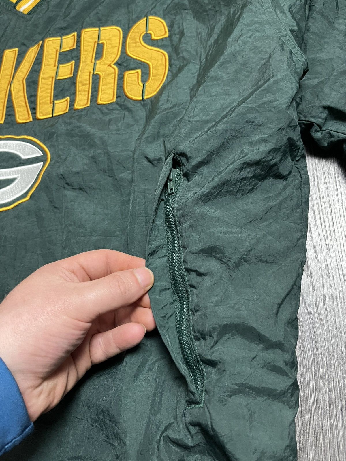 Champion Vintage 90s Champion Green Bay Packers Reversibl Windbreaker Size US L / EU 52-54 / 3 - 6 Thumbnail