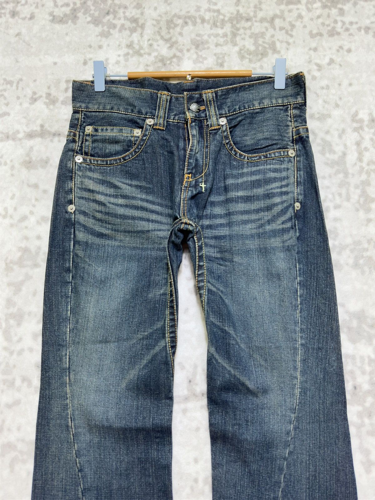 O'Neill Y2K O’Neill Flared Spiral Leg Jeans Embroidered Cross Denim Size US 30 / EU 46 - 3 Thumbnail