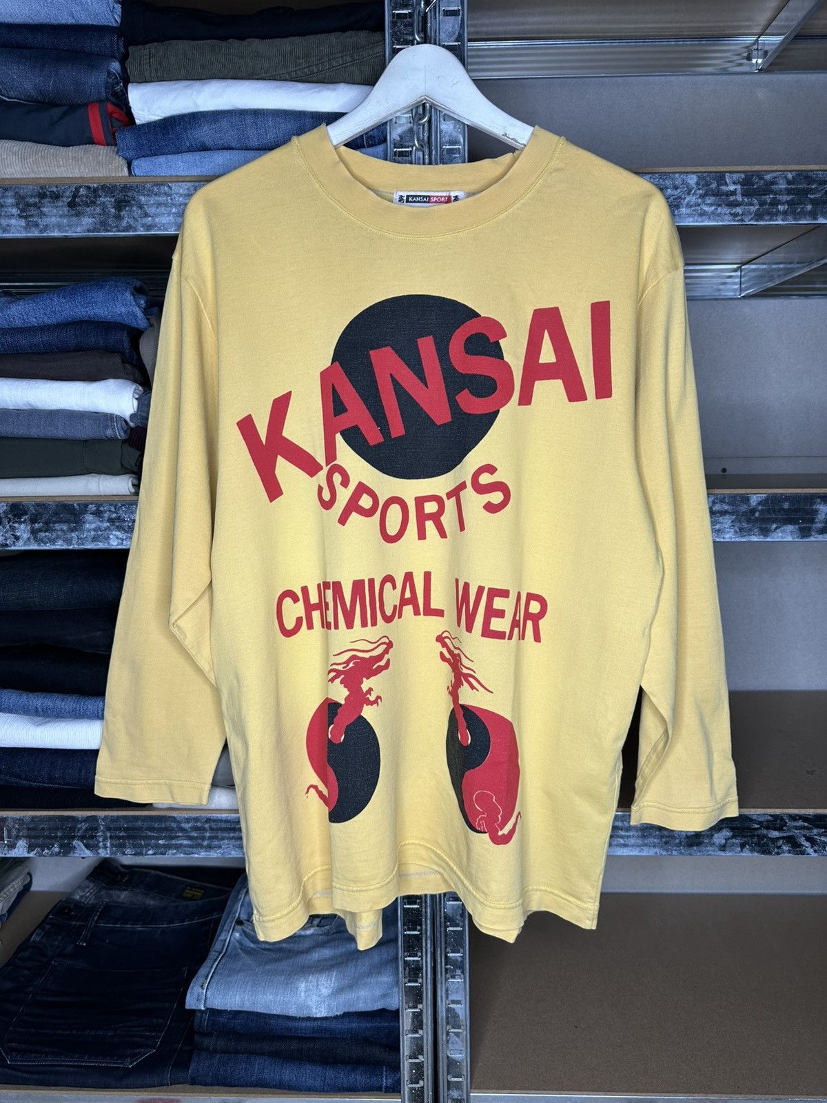 Kansai Yamamoto Kansai Yamamoto Sport Chemical Wear Archive Graphic Shirt Size US L / EU 52-54 / 3 - 1 Thumbnail
