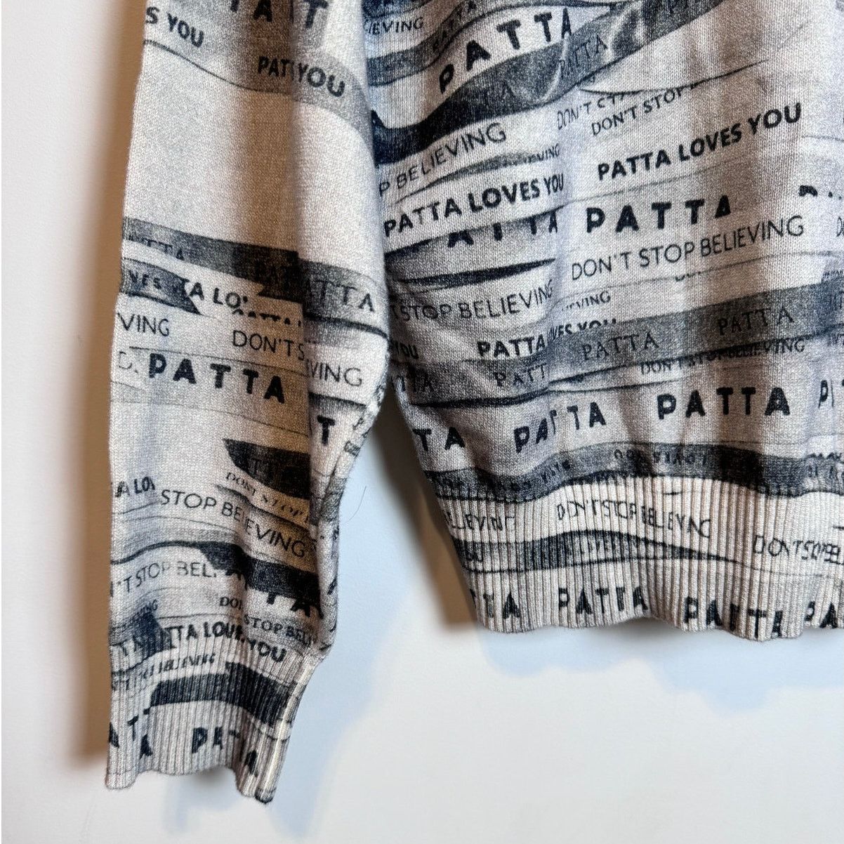 Patta Patta Loves You Ribbons Knitted Sweater - Size S Size US S / EU 44-46 / 1 - 5 Thumbnail