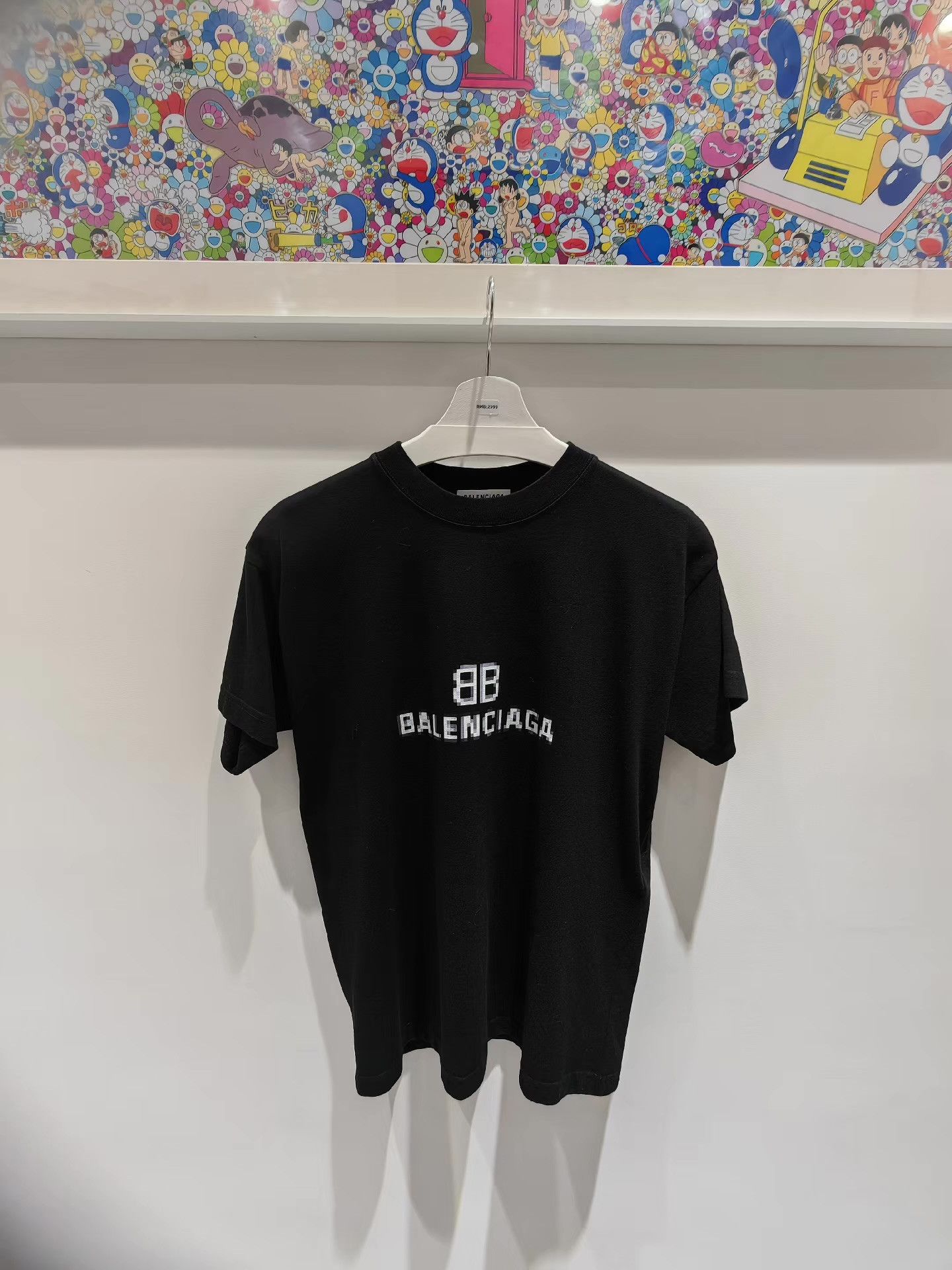 Balenciaga Balenciaga Mosaic Print Short Sleeve Tee Q15 Size US XXS / EU 40 - 1 Thumbnail