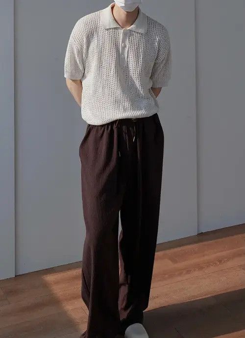 Vintage Kitagawa x Endo Korean fashion beige knit polo top Size US XL / EU 56 / 4 - 3 Thumbnail