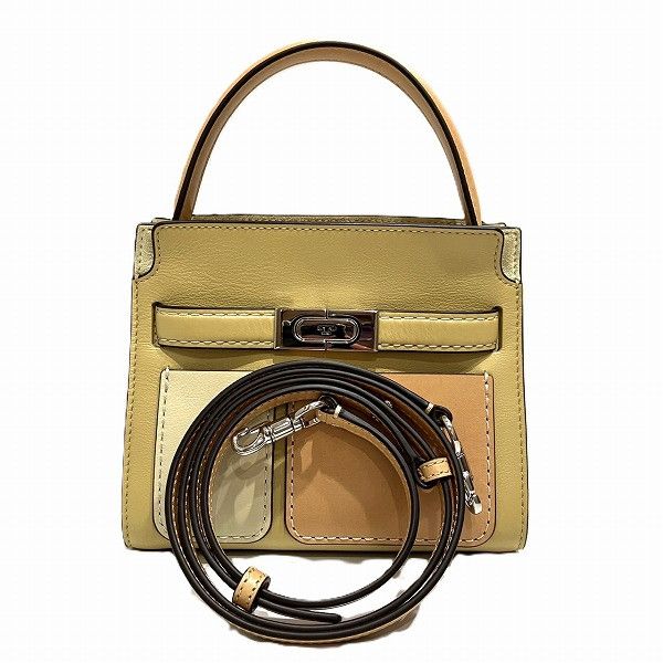 Other Other Tory Burch Lee Radziwill Petite Double Bag Leather Handbag in Good Condition Size ONE SIZE - 1 Thumbnail