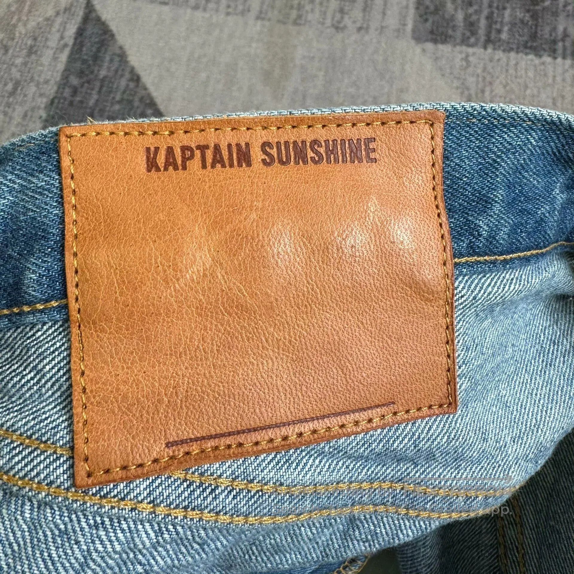 Kaptain Sunshine kaptain sunshine skate shoe cut denim pants. Size US 30 / EU 46 - 4 Thumbnail