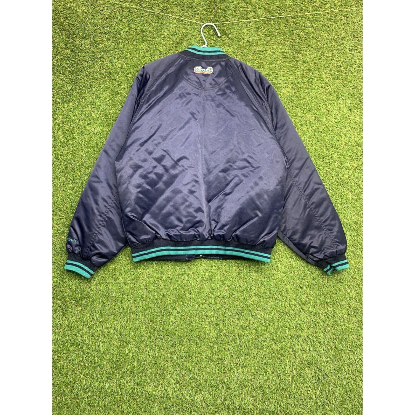 Reebok Reebok Miami Dolphins Jacket Womens XL Varsity Softshell Full Zip Sportswear Green Blackout? No, keep exact words from original only. Size XL / US 12-14 / IT 48-50 - 2 Thumbnail