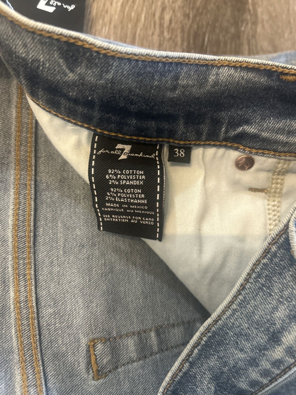 7 For All Mankind 7 For All Mankind “Luxe Performance” Slim Straight Jeans Size US 38 / EU 54 - 3 Thumbnail