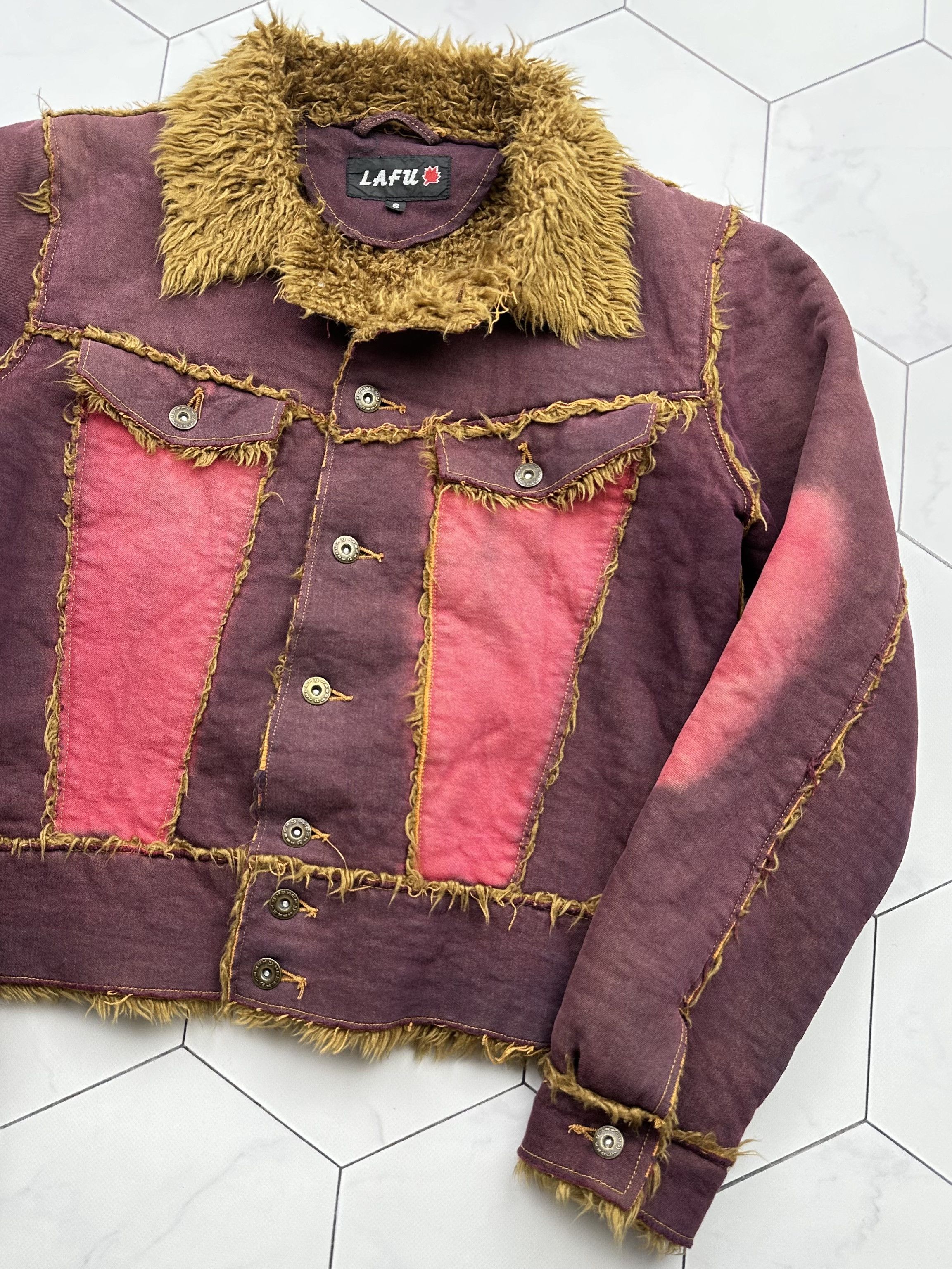 Vintage Vintage Faded Faux Sheepskin Jacket (B365)D15 E2 Size S / US 4 / IT 40 - 3 Thumbnail
