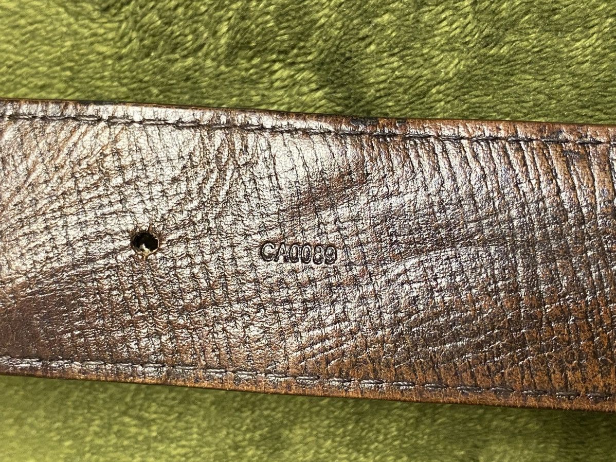 Louis Vuitton Vintage LOUIS VUITTON Leather Belt Brown M6902 Size 34 - 8 Thumbnail