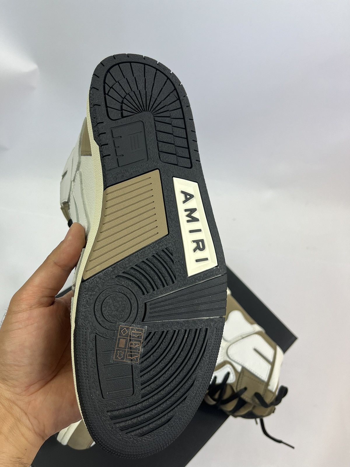 Amiri HIGHT TOP SKELETON BONE SNEAKERS Size US 10 / EU 43 - 8 Thumbnail