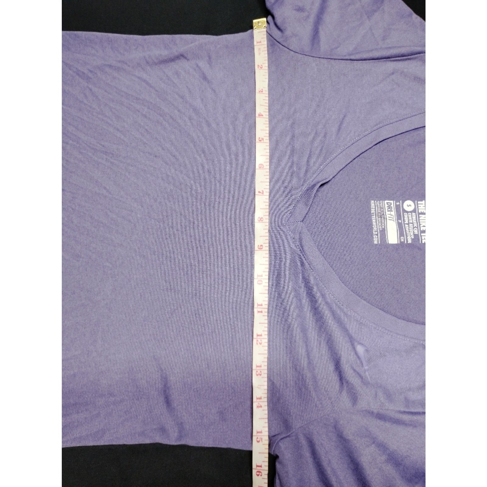Nike Nike Women's V-Neck Short Sleeve Top - Light Purple Size S / US 4 / IT 40 - 4 Thumbnail