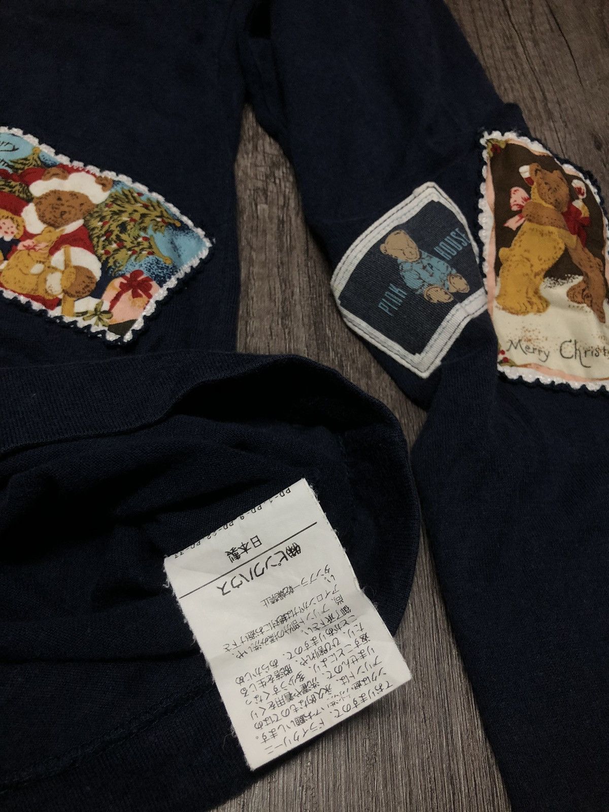 Designer × Japanese Brand × Pink House VINTAGE PINK HOUSE PATCHED DESIGN LONG SLEEVE TEE SHIRT Size US S / EU 44-46 / 1 - 12 Thumbnail