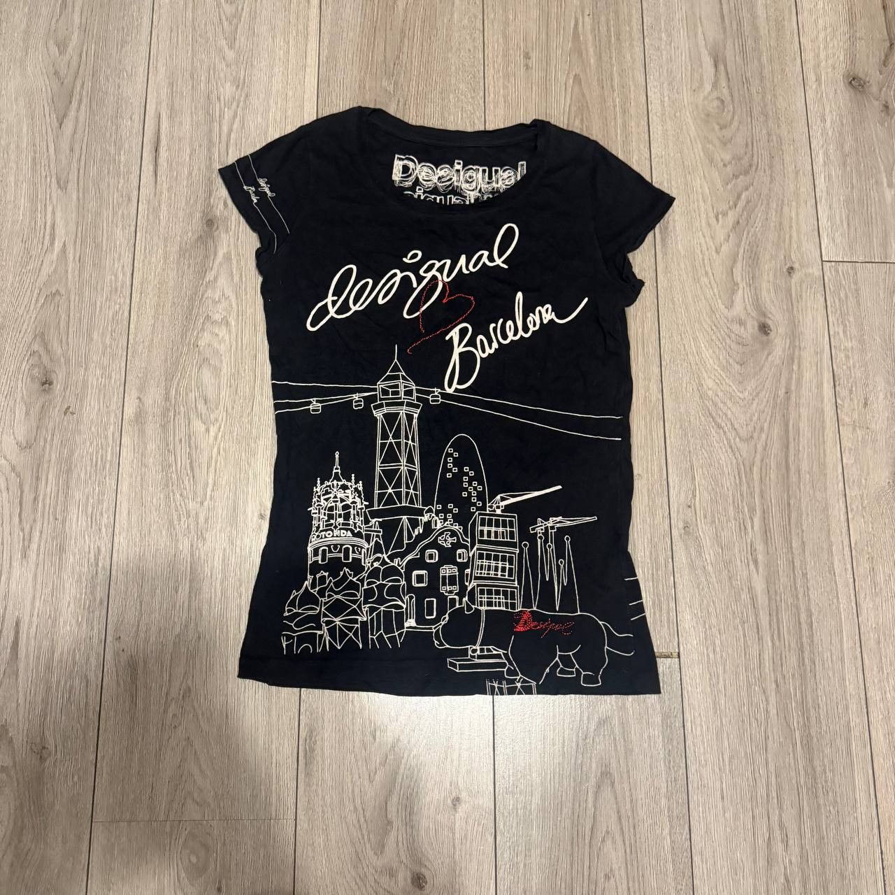 Desigual desigual t shirt for women size L short sleeve Size L / US 10 / IT 46 - 1 Thumbnail