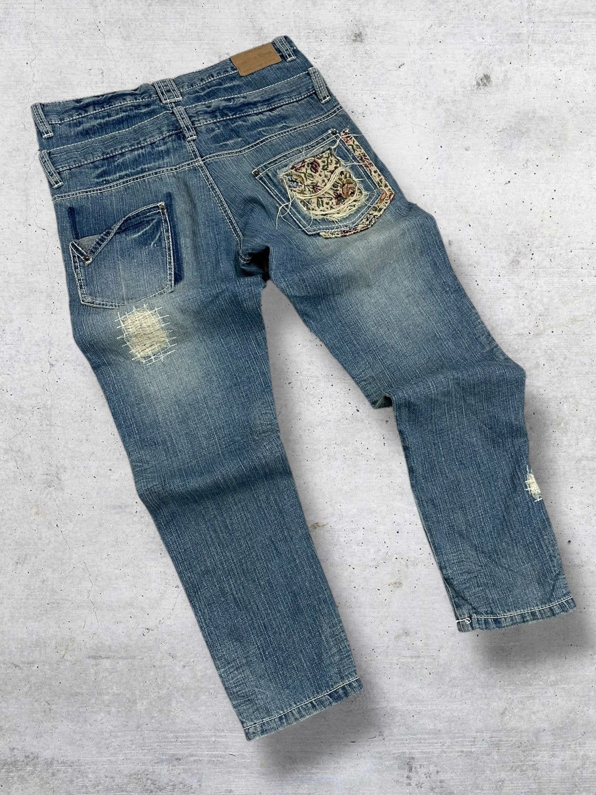 semanticdesign VINTAGE STITCH STUDIO OG JAPAN DESIGNER DOUBLE WAIST DENIM Size US 32 / EU 48 - 11 Thumbnail