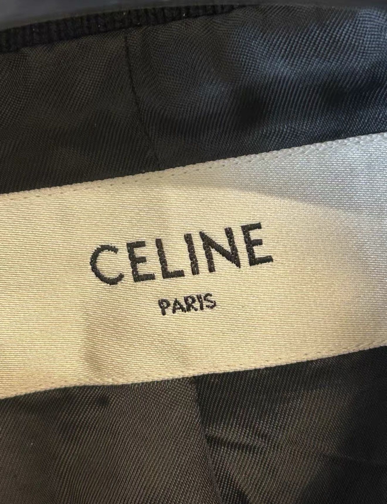 Celine Celine Retro C-Letter Spliced Leather Varsity Jacket Size US L / EU 52-54 / 3 - 4 Thumbnail