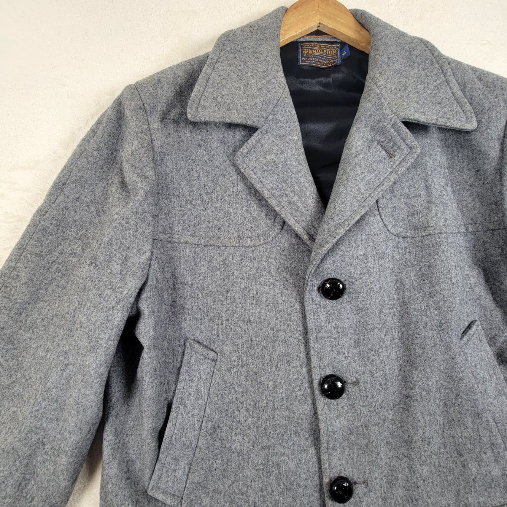 Pendleton Pendleton Jacket Mens 46 Gray Coat 100% Pure Virgin Wool Adult Outdoors Coat Size US S / EU 44-46 / 1 - 2 Thumbnail