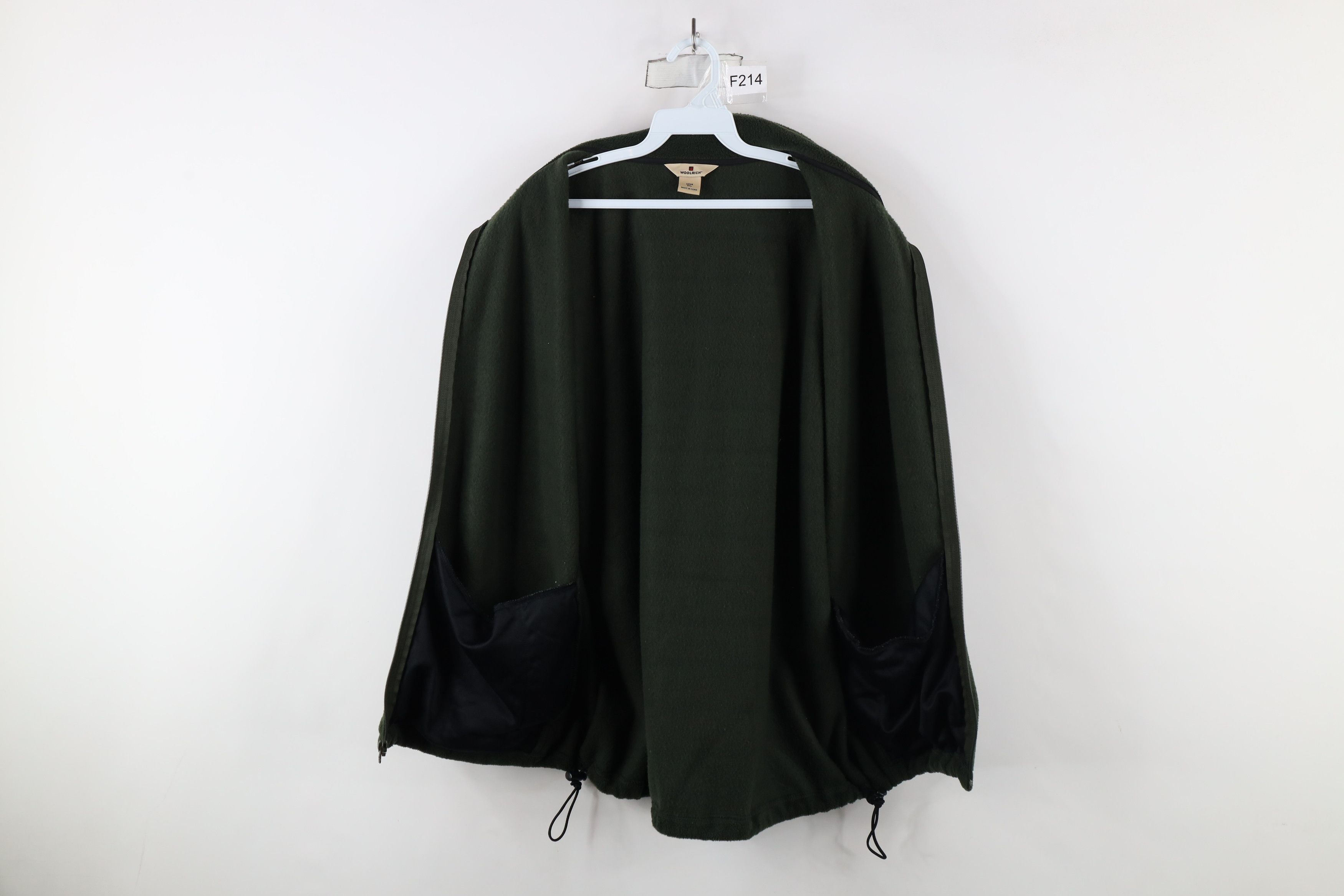 Vintage × Woolrich Woolen Mills Vintage Woolrich Blank Full Zip Fleece Vest Jacket Green Size US XXL / EU 58 / 5 - 12 Thumbnail