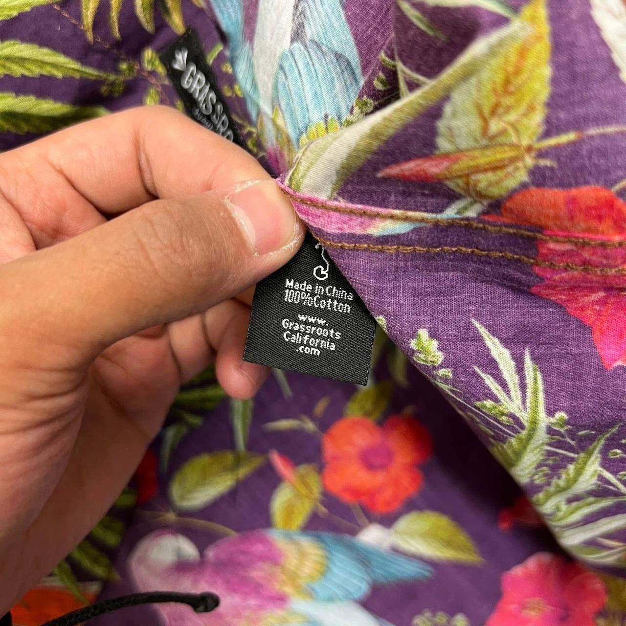 Grassroots California Greg Lutzka Shirt Men XL Hawaiian Button Up Short Sleeve New Size US XL / EU 56 / 4 - 6 Thumbnail