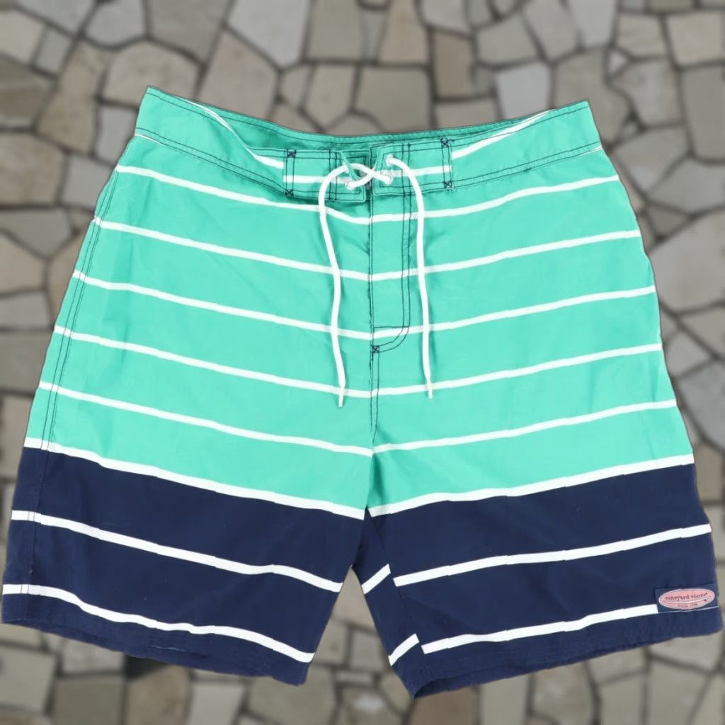 Vineyard Vines Vineyard Vines Board Shorts 21" Green Colorblock Men's 36 Size US 36 / EU 52 - 1 Thumbnail