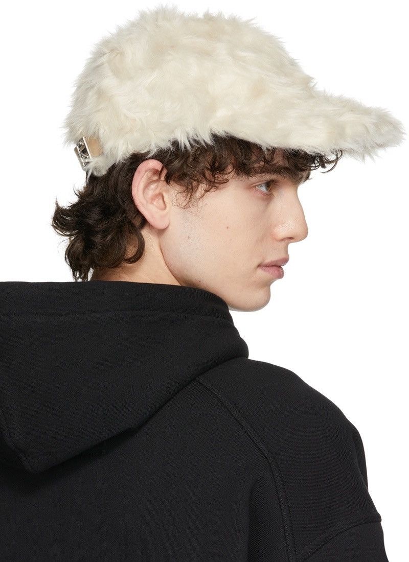 Givenchy Givenchy FW21 Off White Faux Mink Hat Size ONE SIZE - 10 Thumbnail