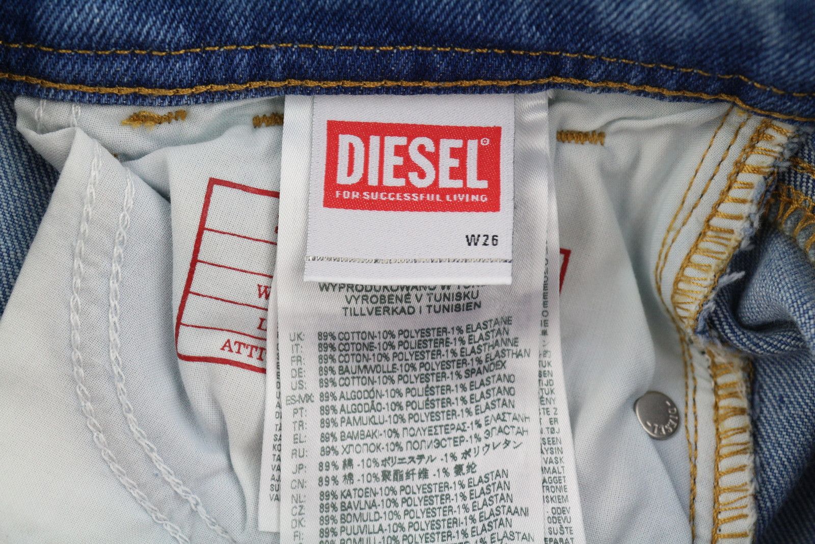 Diesel 2018 SLANDYLOW 9B92S W26/L32 Super Skinny Low Waist 40684 Size 26" / US 2 / IT 38 - 7 Thumbnail