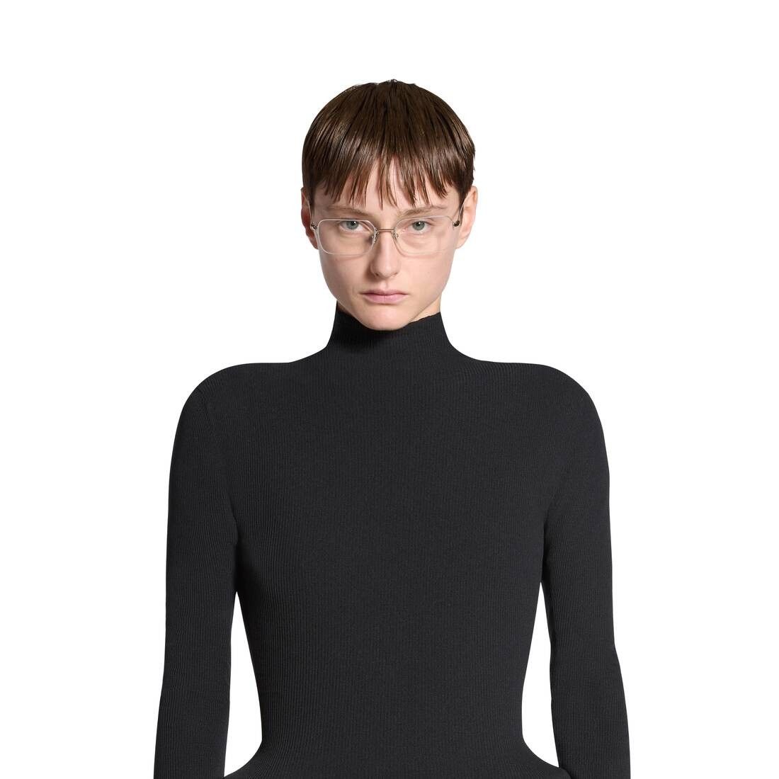 Balenciaga oc11z1125 Cover Dress in Black Size XS / US 0-2 / IT 36-38 - 5 Thumbnail